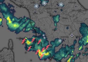 TEMPORALE TRA CECINA PIOMBINO E GROSSETO NEVE SULLE METALLIFERE