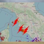 METEO: DUE CELLE TEMPORALESCHE TRA LIVORNO E L’ARGENTARIO – flash